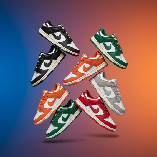 Bannière Dunk Low style dynamique